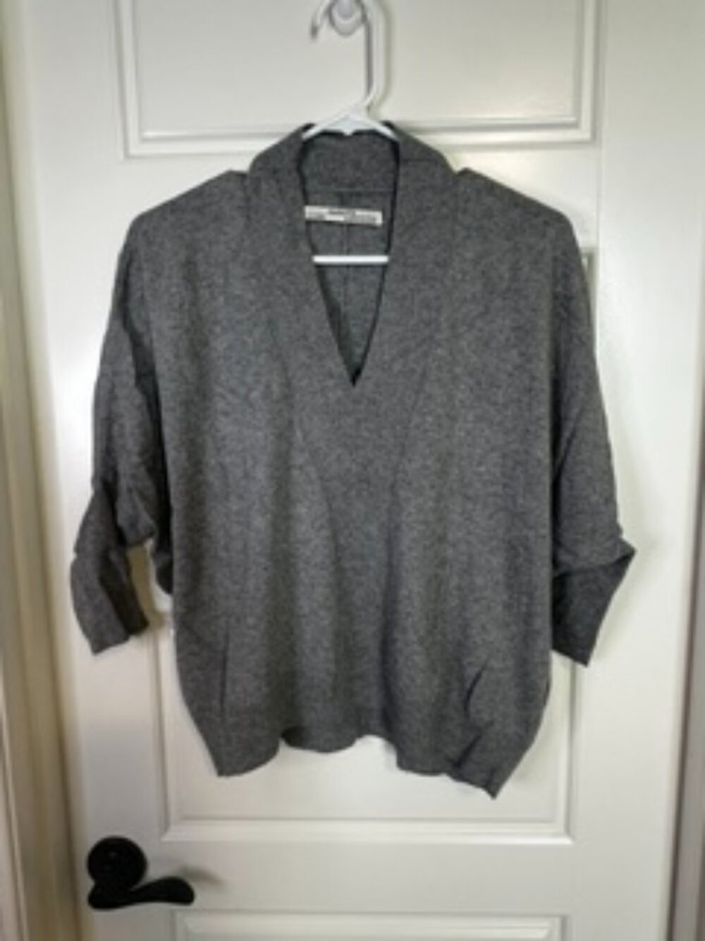 All Saints 3/4 Sleeve Sweater V-Neck